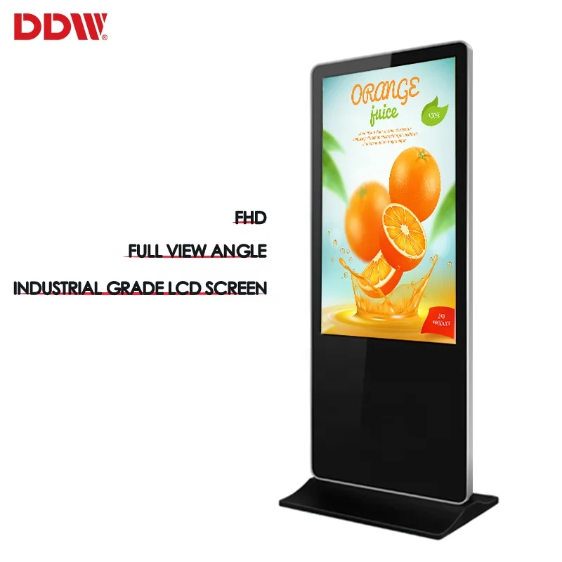 32 43 49 55 inch advertising floor standing digital signage and displays with camera