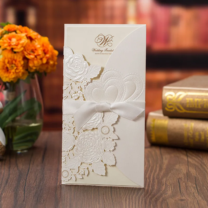 2023 hot sale high quality laser cut wedding cards luxury invitations paper arch wedding invitation