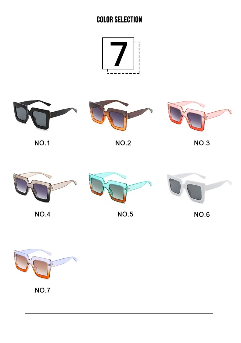 Yiwu wholesale 2021 hot Fashion PC Square uv400 Sun glasses Female Shades sunglasses for women