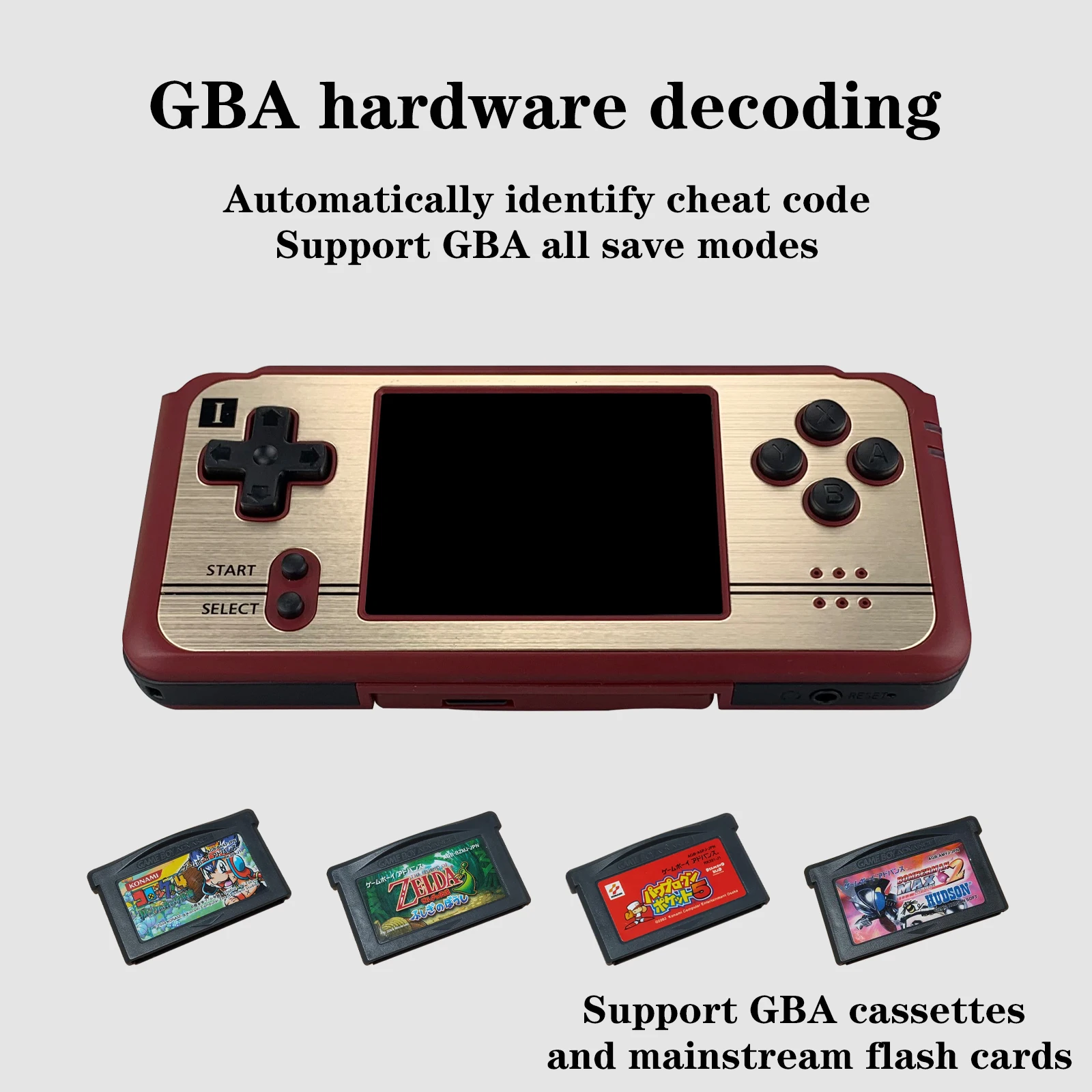 Revo K101 Plus Handheld Video Game Console 3 Inch LCD Screen Retro Arcade Player Support GBA Card Tape