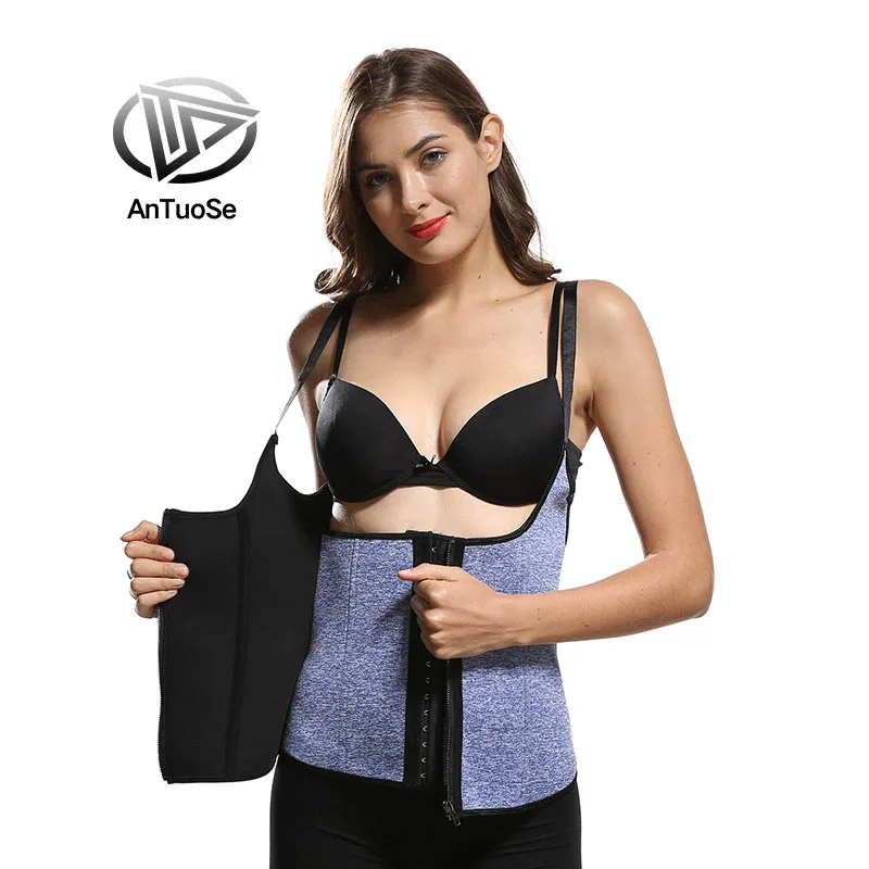corsets istanbul turkey Zippered body-hugging vest corset pants Plus-size women bundle their waists with sweat bandana corset