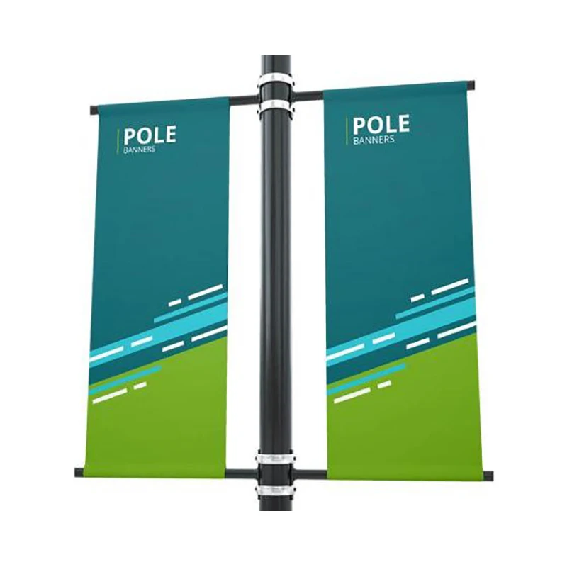 Weather resistant Road side pole banner double sides printed vinyl banner