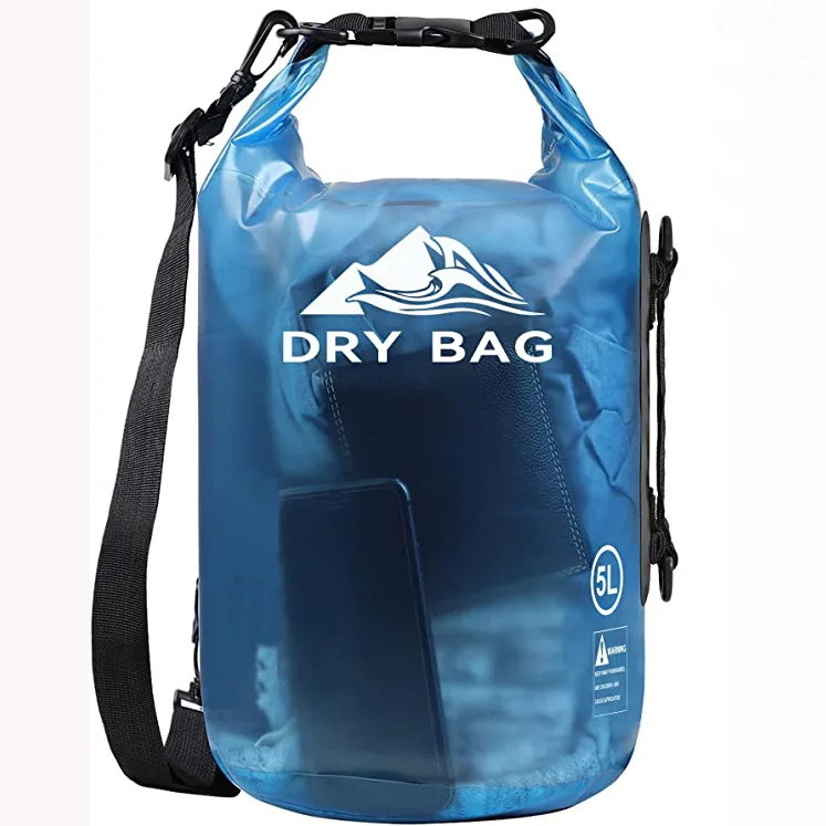 Waterproof Dry Bag Roll Top Dry Compression Sack Keeps Gear Dry for Kayaking Beach Rafting Boating Hiking Camping