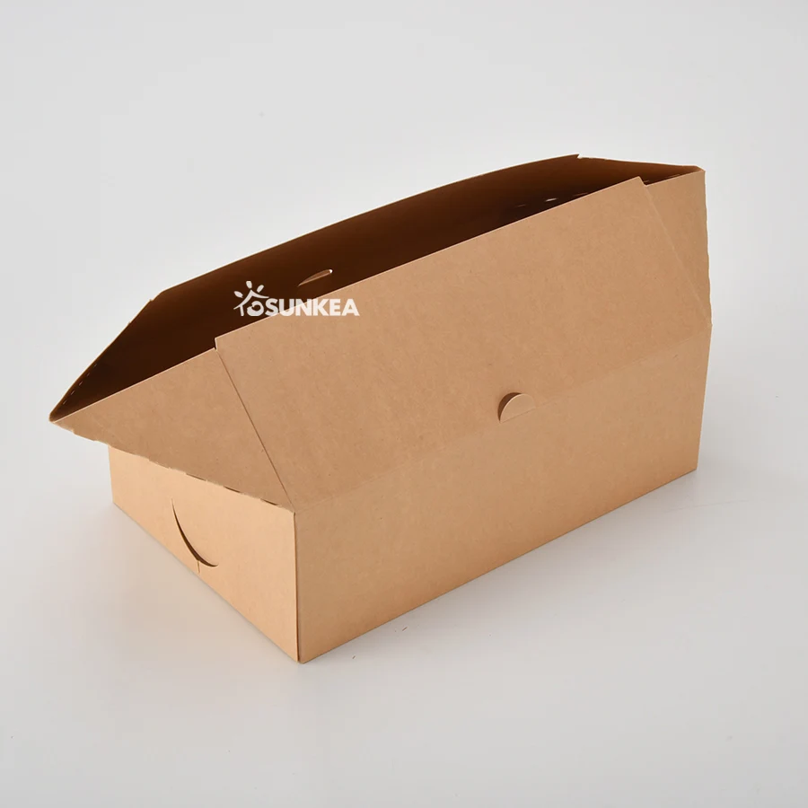 Wholesale Disposable Take Away Food Grade Customized LOGO Printing fast food fried chicken box
