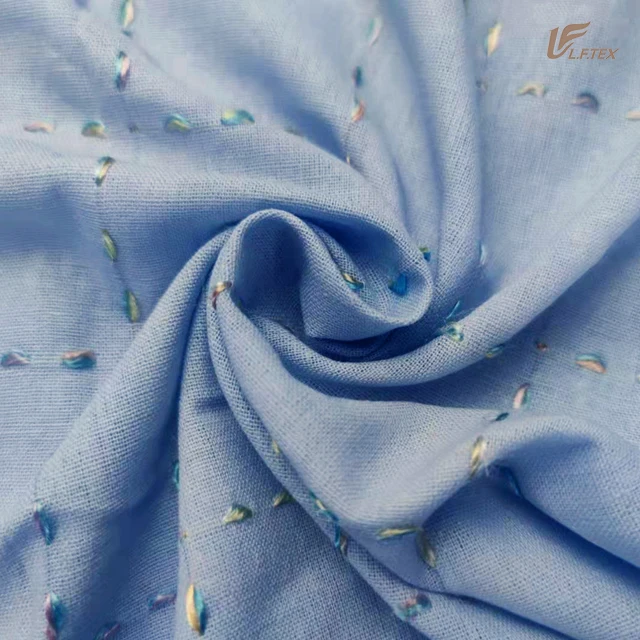 China factory direct supply 100% organic cotton yarn dyed shirt fabric