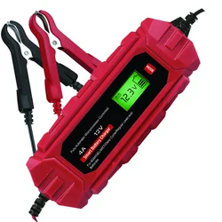 Hot sale LiFePO lead acid battery charger 12V 10A repair battery waterproof intelligent protection car portable battery charger