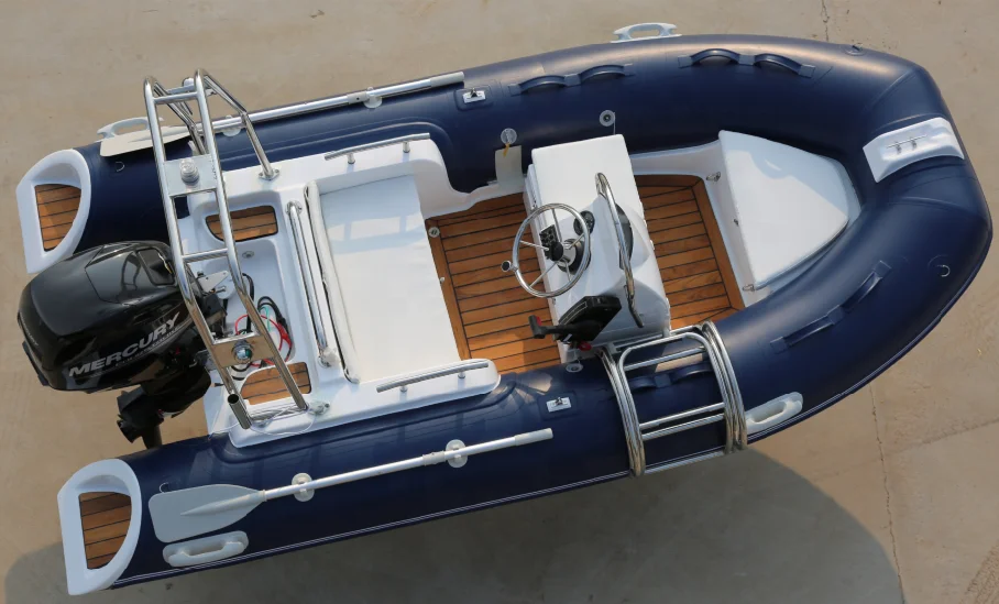 RIB 470 Wholesale customized rigid hull hypalon good quality inflatable RIB boat