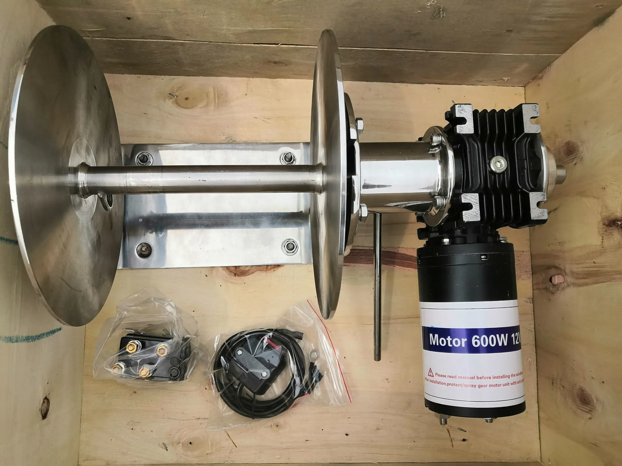 High Quality Free Fall Stainless Steel Drum Winch Anchor Winch For Yacht