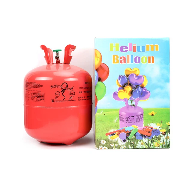 22.4L Disposable steel cylinder helium gas balloon