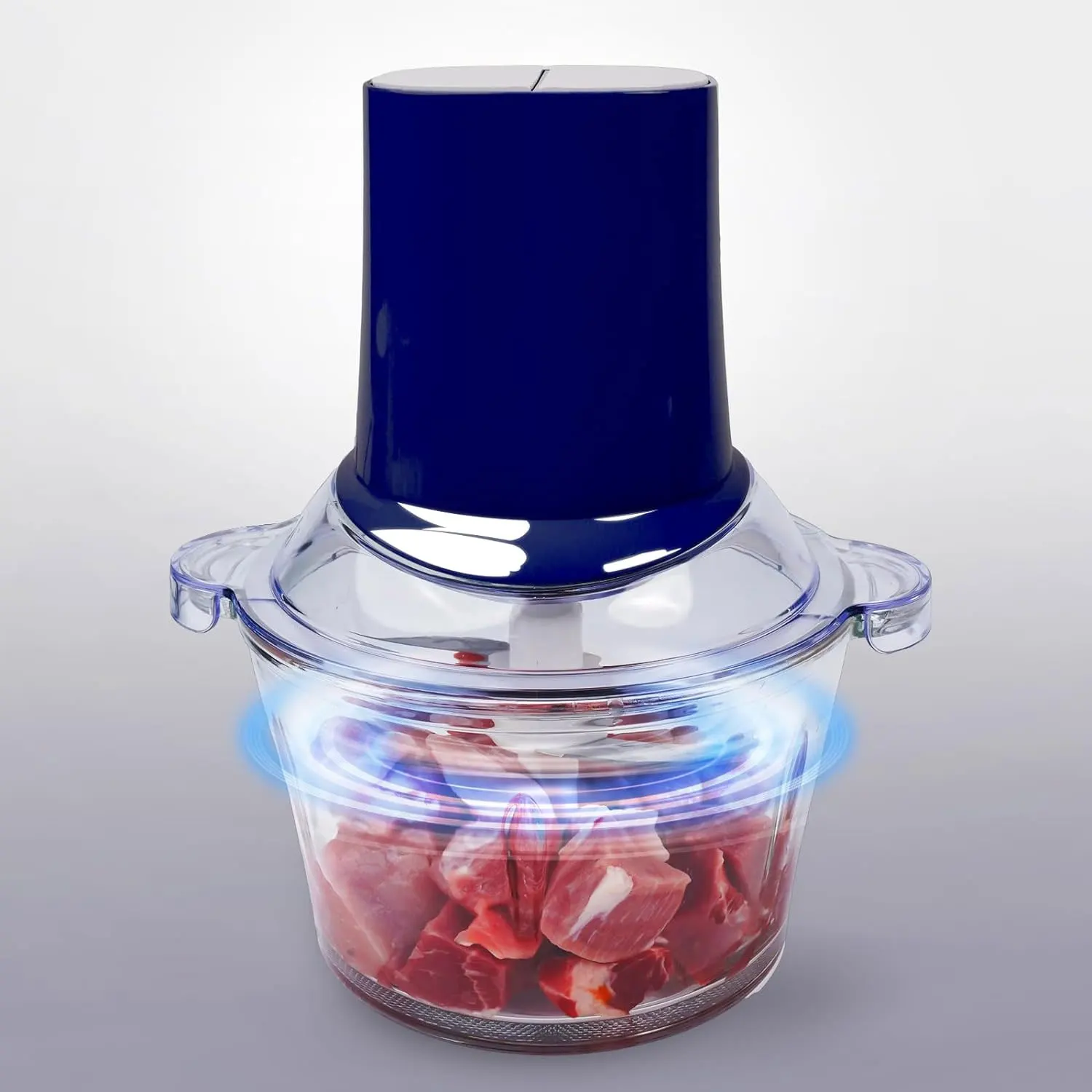 Food Processors Small Meat Grinder Food Chopper Electric Vegetable Chopper 2 Speed Kitchen Cutter