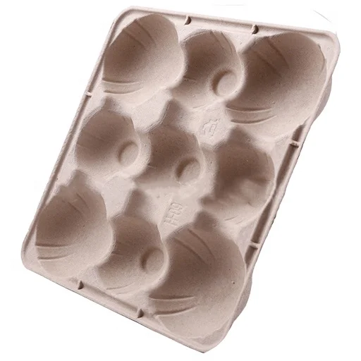 Sustainable Paper Pulp Molded Fruit Tray Insert Vegetable Box Packaging