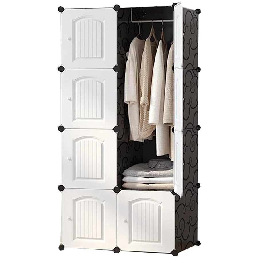 Органайзер для хранения кубиков 12 полки пластиковый шкаф «сделай сам» модульный книжный стеллажи с дверцами