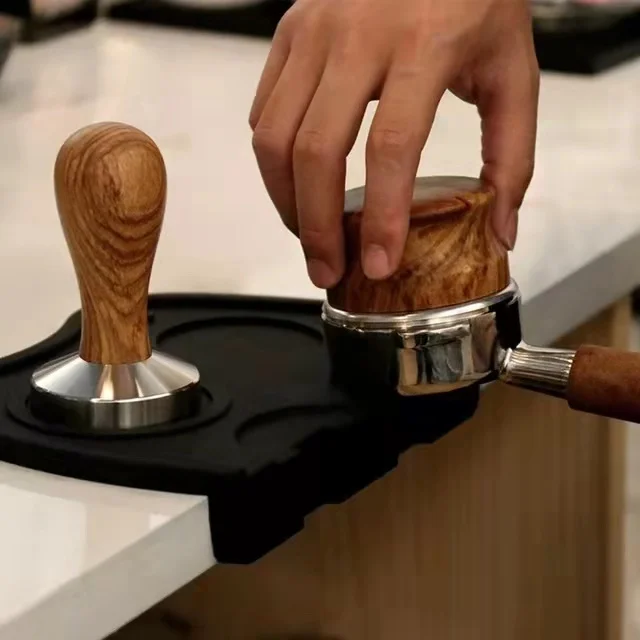 New Design Wooden Espresso Coffee Distributor Tamper