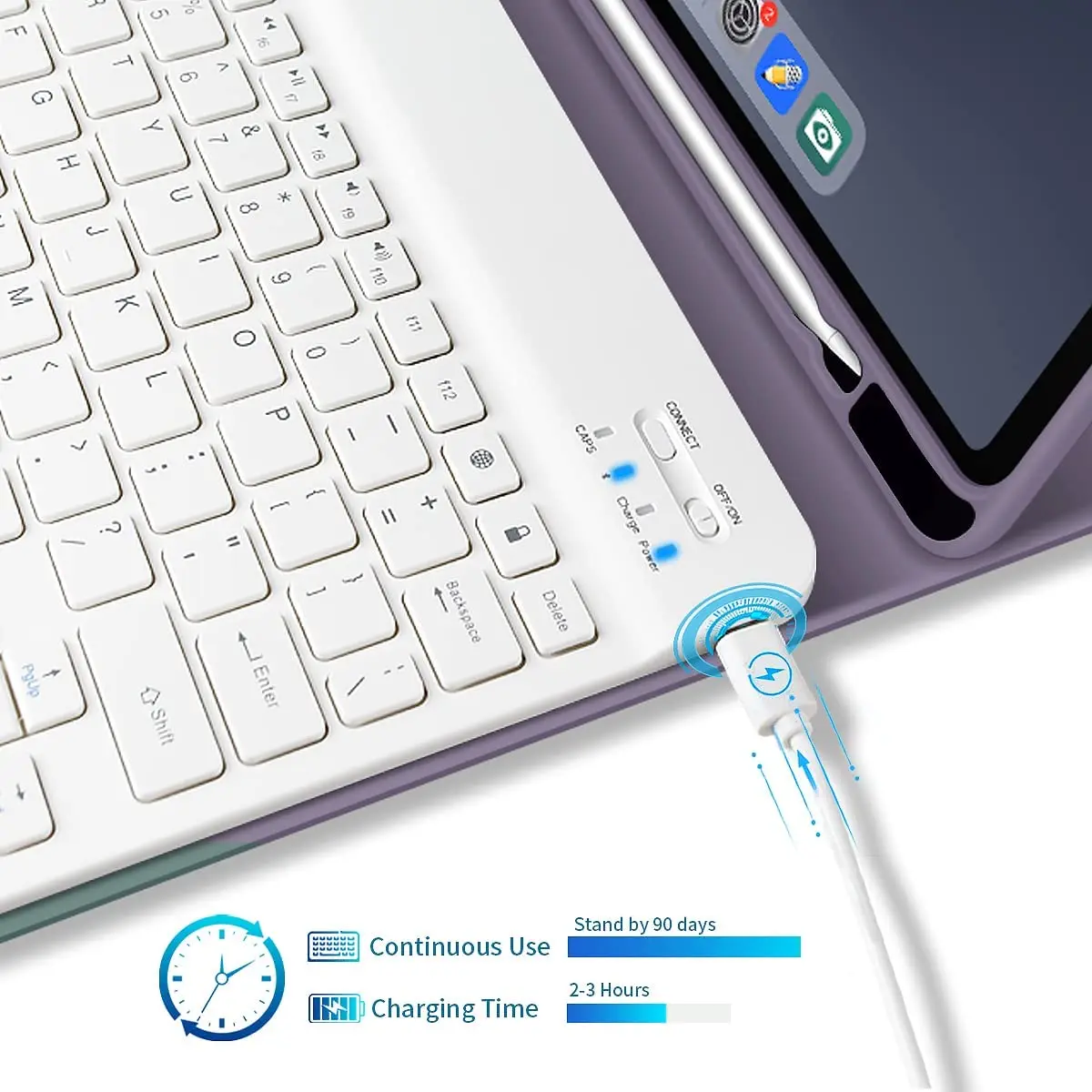 For iPad Pro 11 Keyboard Case Ultra light Magnetic Anti-fall  Protection Tablet Cover with Pencil Holder Case For iPad 11 Inch