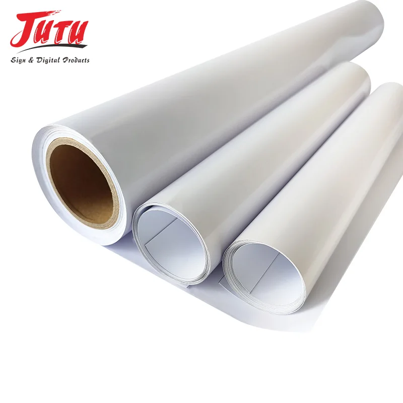 Printing materials pvc vinyl rolls adhesive 120g/140g/160g transparent glue self adhesive vinyl