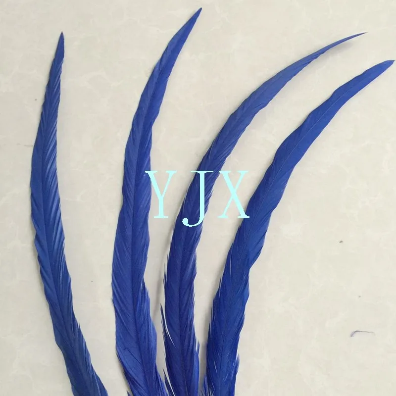 Hot sale DIY dyed colored 30-35cm rooster tail feather chicken feather for Decorations