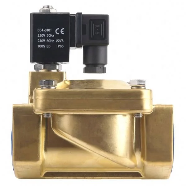NingBo Factory Customized 2/2 Way 2 Inch Solenoid Valve Hydraulic Solenoid Brake Valve 12V Magnetic Water Air Solenoid Valve