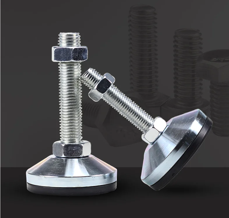 Foot Screw Adjustable Foot Screw Table Leg Fixed Rubber Pad Furniture Leg Raised Foot Pad Stable Adjustable Screw