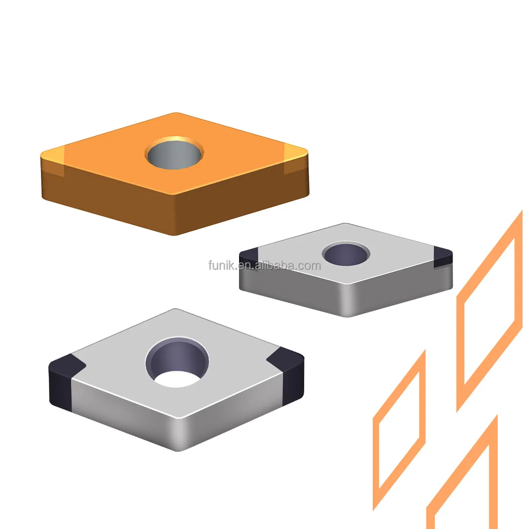 FUNIK brazed PCBN insert DNGA CBN insert DNGA1504 DNGA1104 DNGA1506 CBN cutting insert
