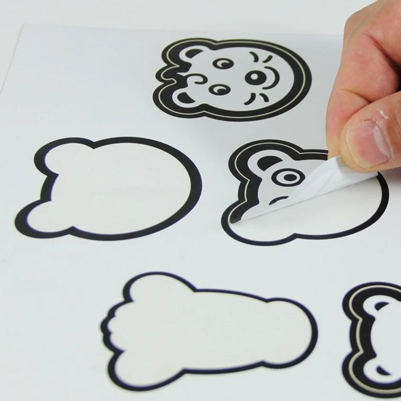 High Quality Transparent Kiss Cut Sticker Self Adhesive UV Resistant Cute Design Die Cut Sticker Sheet for Phone Case Laptop