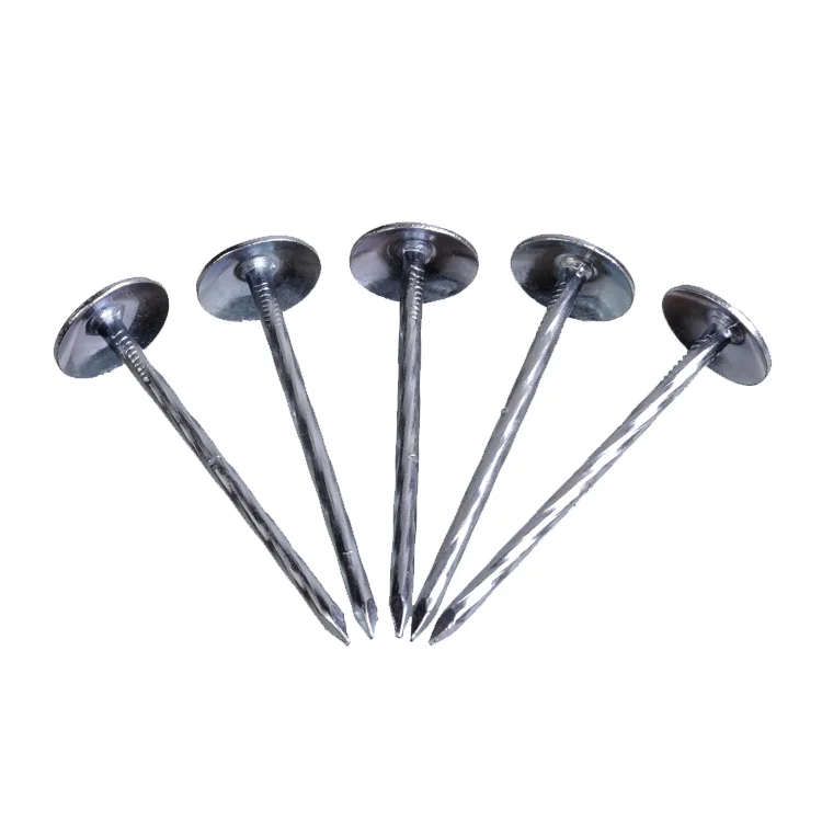Direct Supplier Umbrella Head Roofing Nails Q195 Steel Galvanized With Rubber Washer