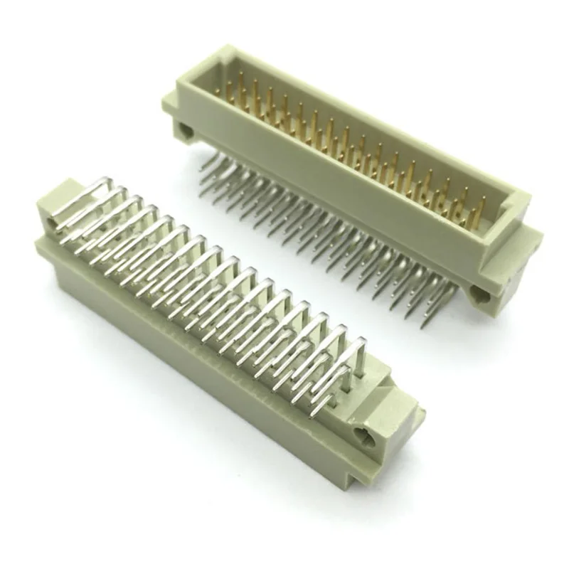Euro Din 41612 Connector 3 Rows Plug Header Male Eurocard Connectors 48 64 96 Pin  Right Angle Male Female Receptacle