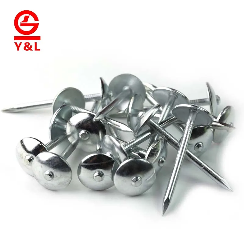 Factory Price Roof Nails Making Machine Roofing Nails Galvanized Umbrella Head Twisted Corrugated Roofing Nails