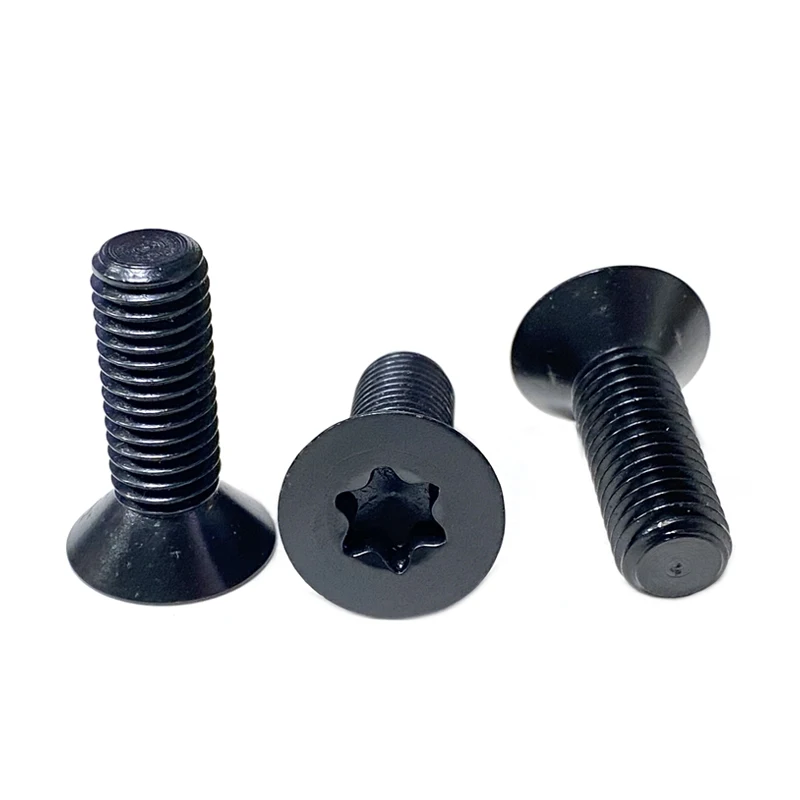 High quality rust proof stainless steel screws manufacturer m10x30mm black finish countersunk head security torx screw