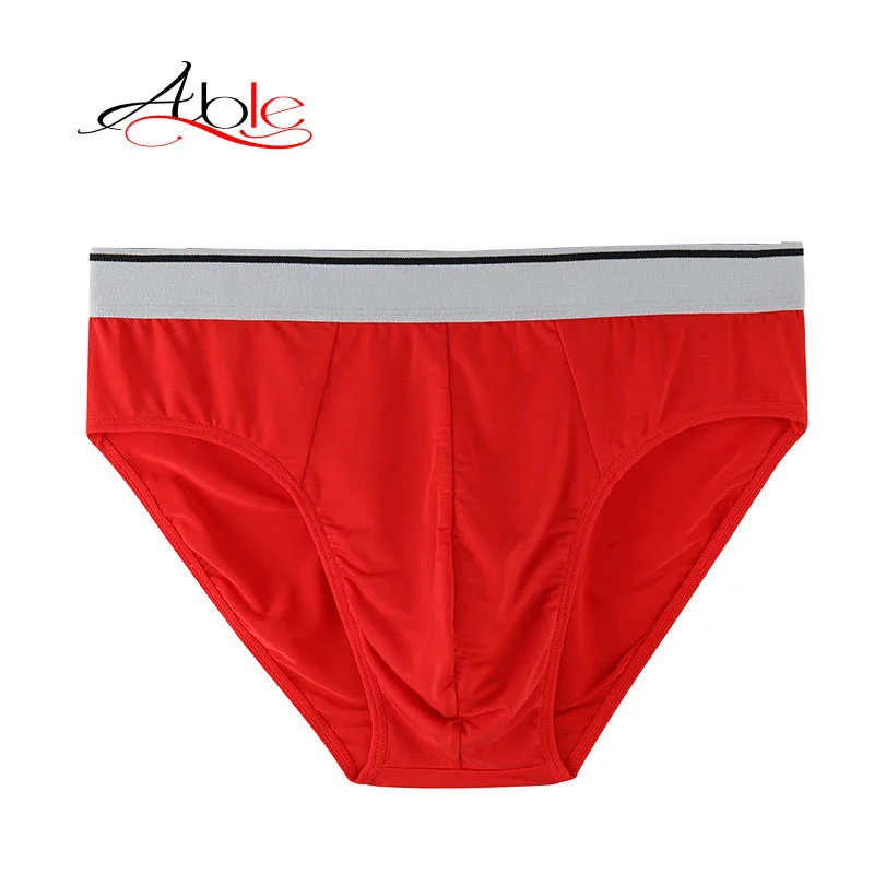 Able Calcinhas Cuecas Plain Red Celana Dalam Pria Slip Homme Bragas Mens Thong Panties High Quality Men Underwear Boxers Briefs