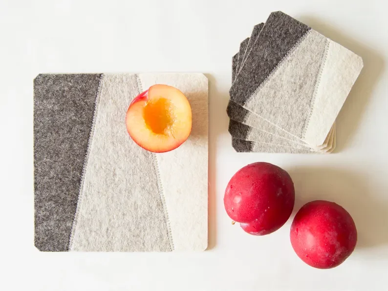 felt cup mat cup coaster felt placemats with coaster