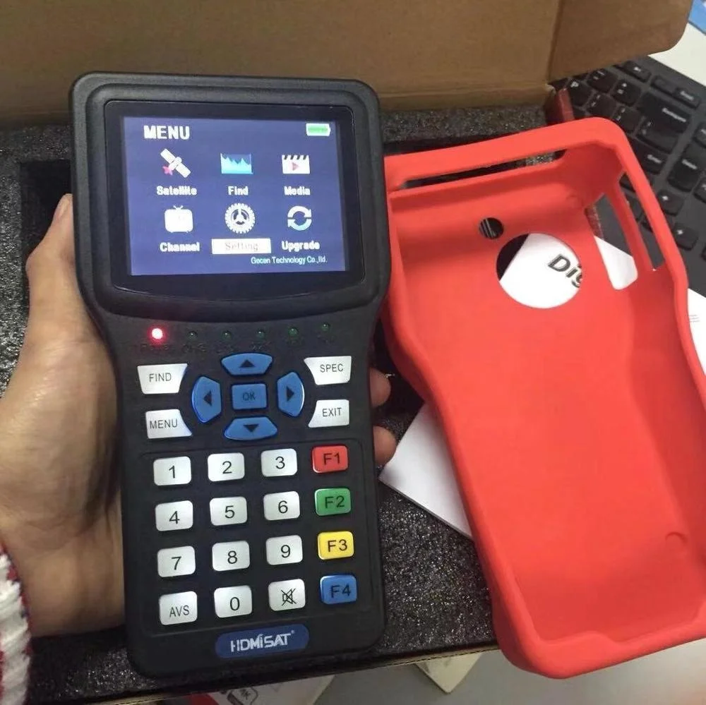 
GECEN dvb-s2 HD 4.3 inch LCD screen digital hd satellite finder meter satellite finder prices 