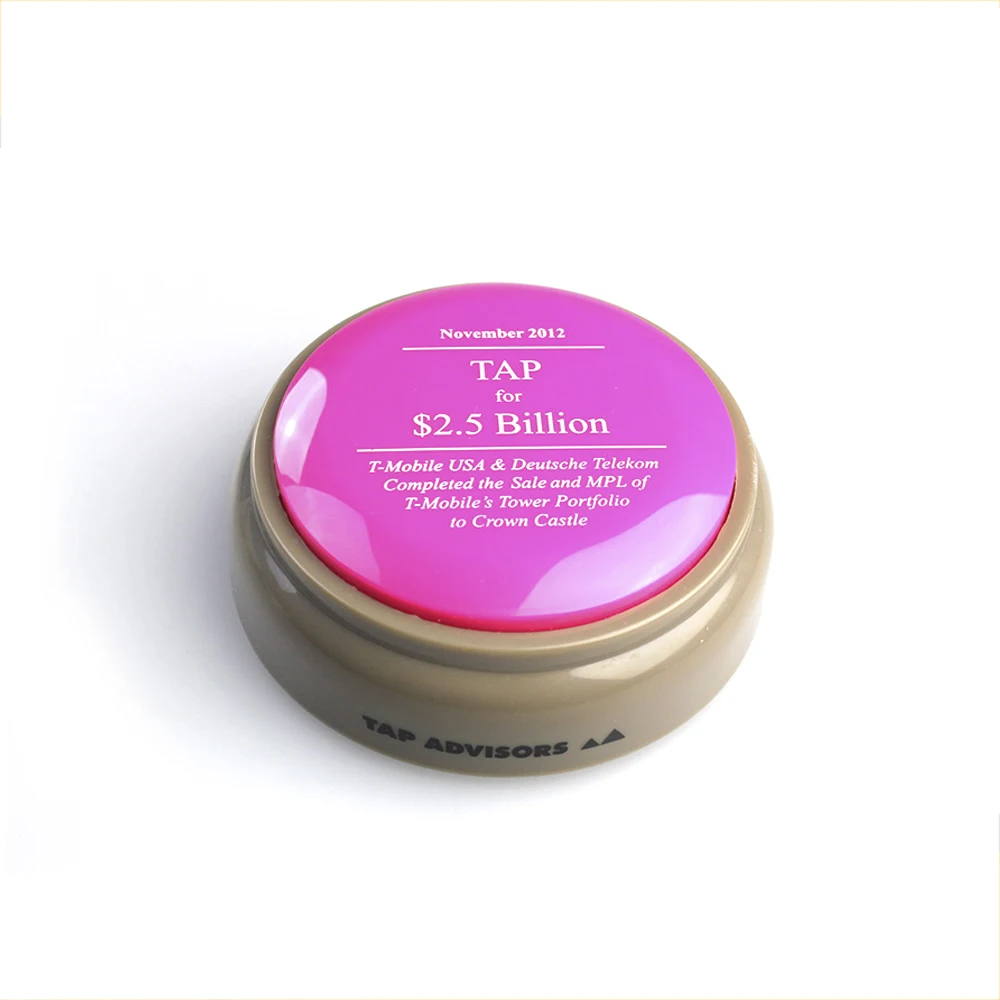 Custom funny craft sound voice music talking message button for promotion or gift