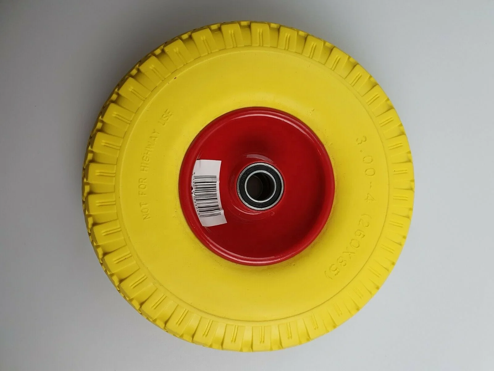 3.00-4 Solid Hand Trolley Flat Free Tire Wheel Sack truck Tyre PU Tire Wheel Wagon cart push cart wheel