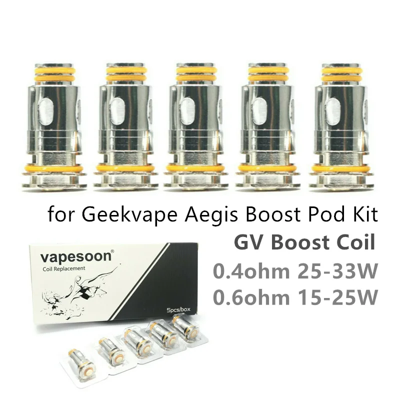 
Aegis Boost Replacement Coil MTL/DTL Vape Cores 0.4ohm 0.6ohm Mesh Coil for Aegis Boost Pod Kit 
