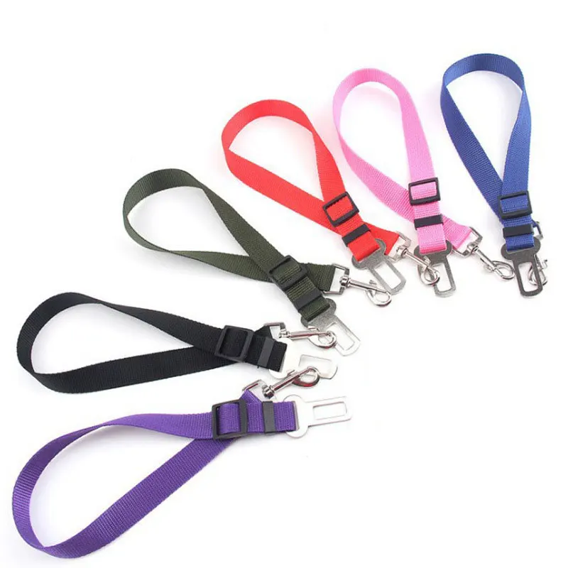 Adjustable Dog Nylon Car Seat Belt Cat Safety Leads Harness Vehicle Pet Dog Seat Car Seatbelt Harness Belt
