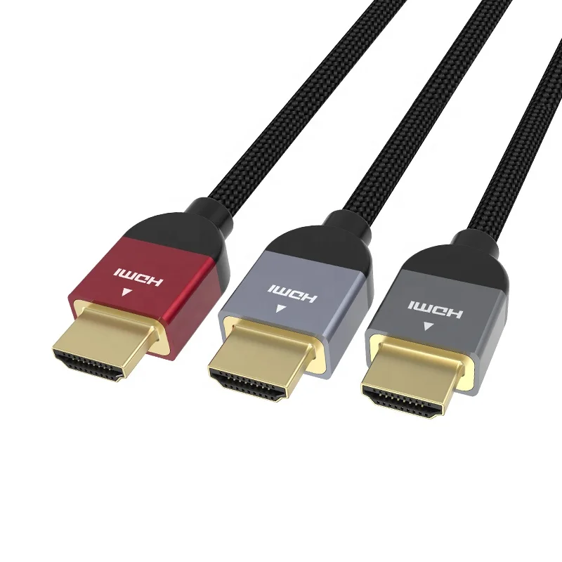 
jce Factory Wholesale Price Male to Male Gold Plated Support 8K@60Hz Length Customized Logo Computer HDTV 8K HDMI Cable 