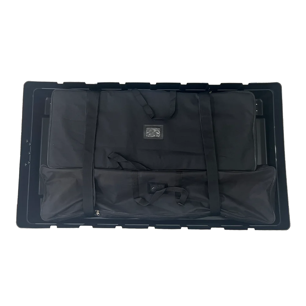 Hot Selling Extra Wide Portable Exhibition Booth Display Case Transport Case Plastic Trolley Box For Exhibition with Wheels
