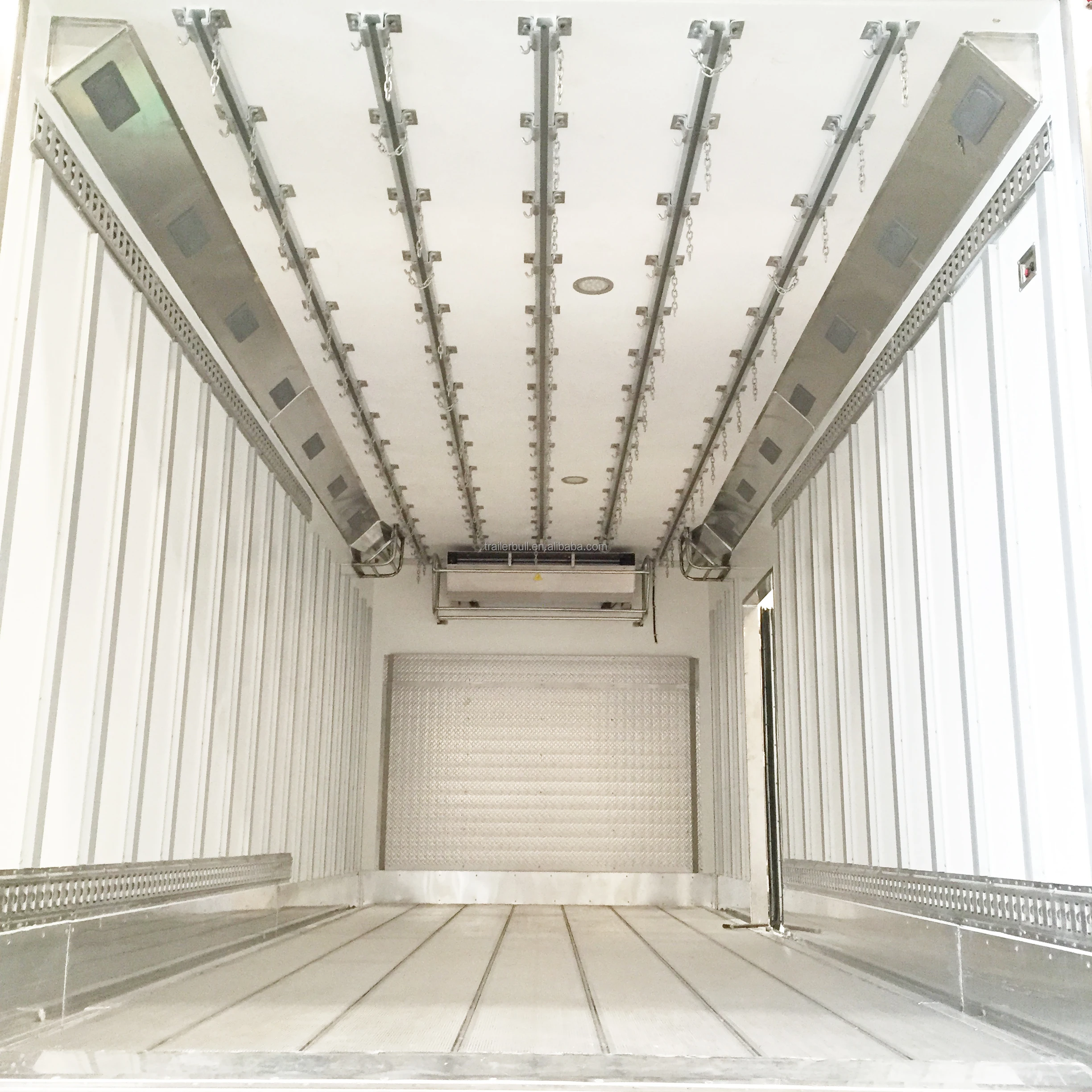 40ft 2 Axles FRP Coated PUR Semi-Trailer Thermoking Carrier with Refrigerator Units for Fresh Fruits and Frozen Meat