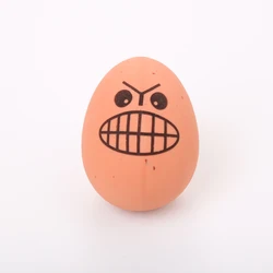 Factory directly  sell elastic egg multi color nibble on toys cute expressions pet supplies round chewing toy