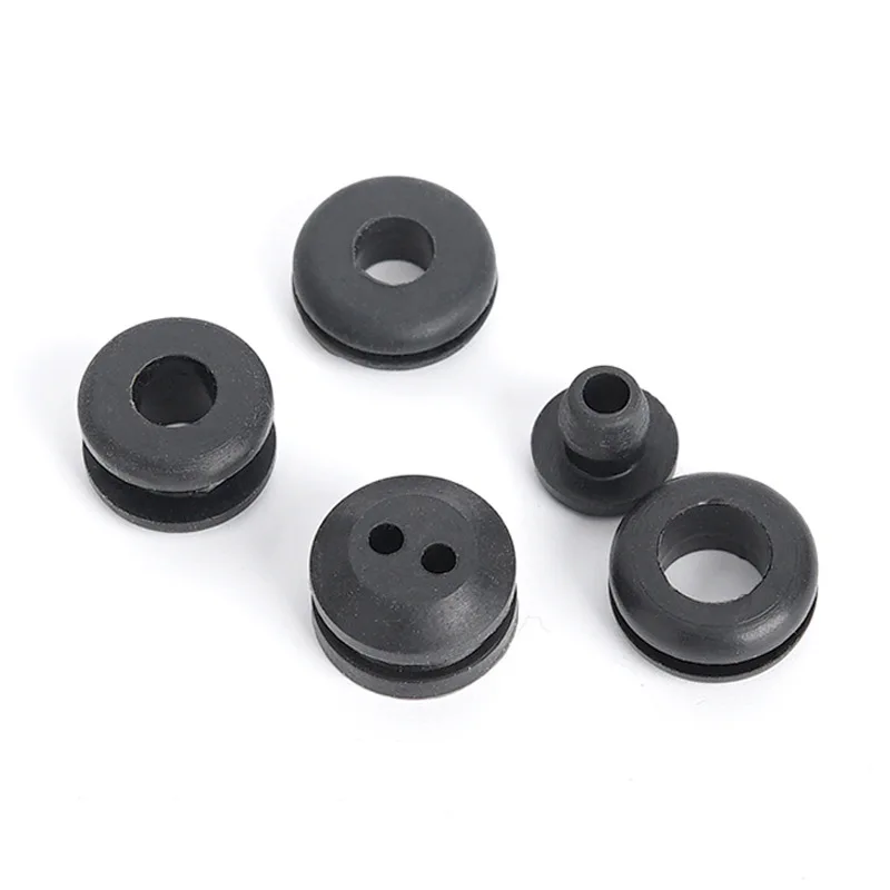 Customized NBR/SIL/FKM/CR Abrasion Resistance High Temperature Resistant Cable Sealing Grommet Rubber Grommet