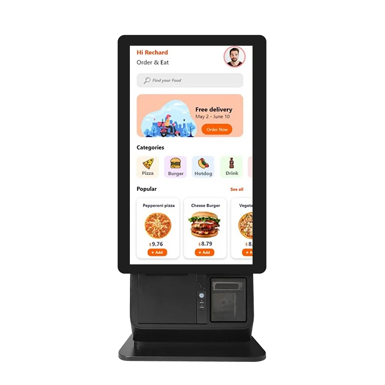 All In One Pc Touch Screen For Payment Kiosk Cash Register Machine Touch Screen Kiosk Financial Equipment