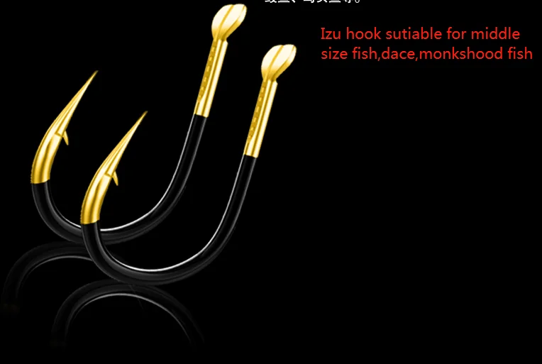 Reinforced Black Nickel Pipe Barbed Hooks For Iseni Fish Hooks double slots Saltwater Fishing Freshwater Fish Hooks