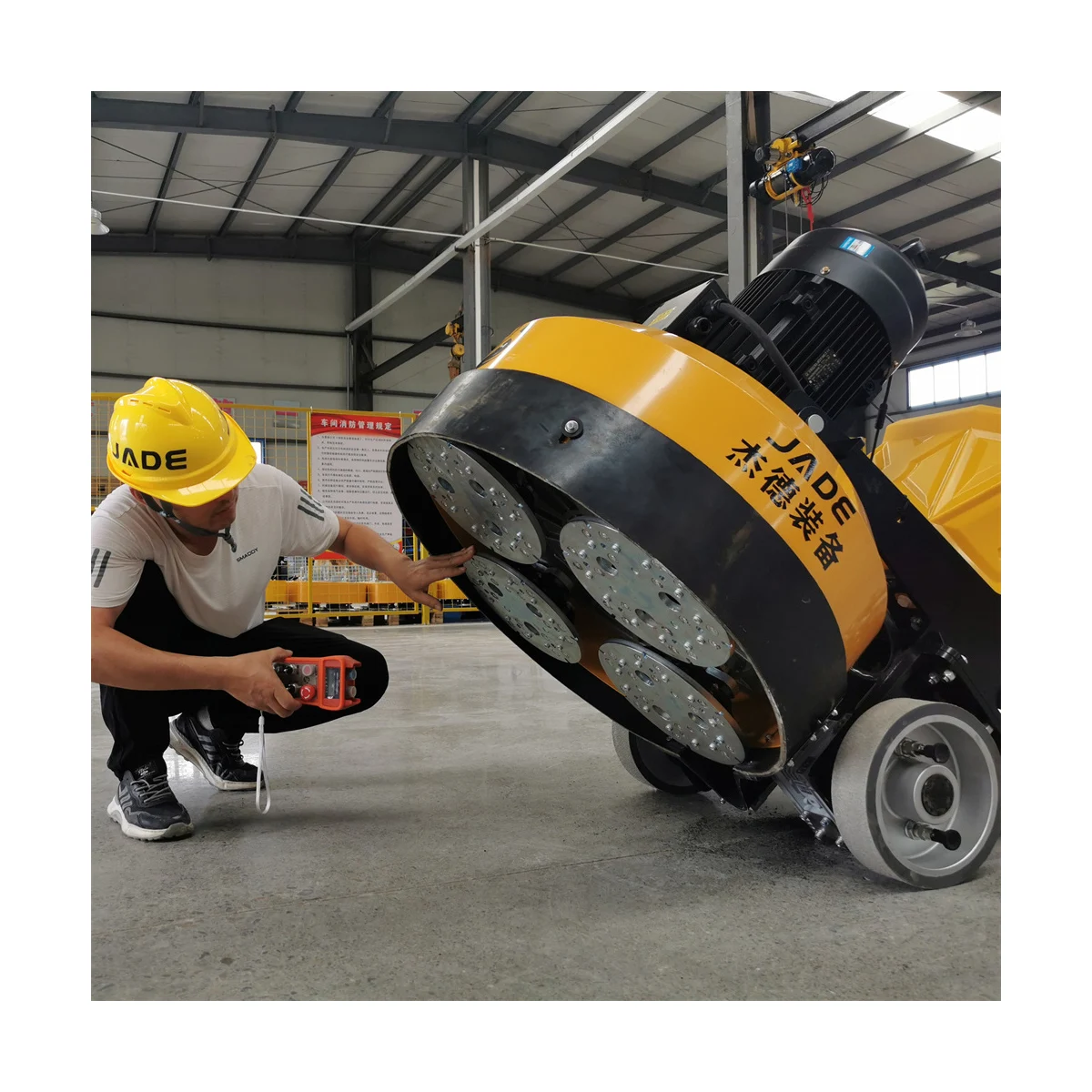 50 Hz Magnetic Plates Big Js Variable Speed 800mm Concrete Floor Grinder Machine For Sale Grinder Large Area