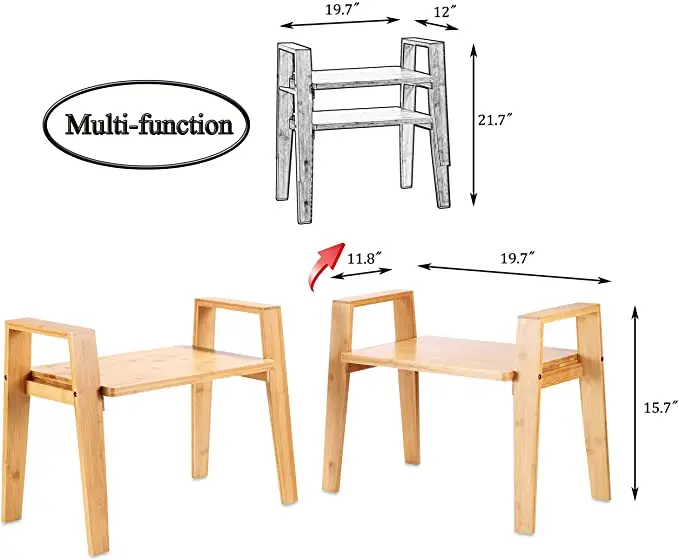 Best-selling bamboo tea table bedside table in living room