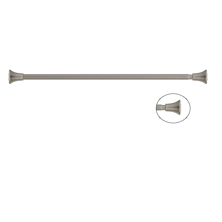 
Top sale bathroom accessories shower curtain rod ningbo aluminium tension rod shower 
