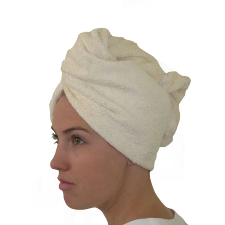 Wholesale Cheap Price Durable Reusable Bamboo White Custom Microfiber Hair  Towel