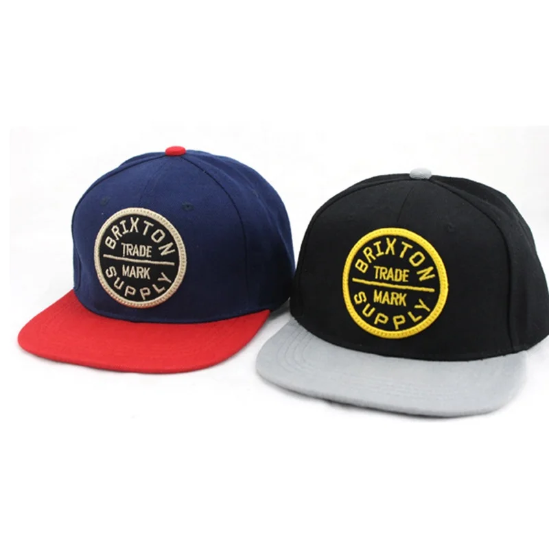 Wholesale hip pop sport black custom 3d embroidery 6 panel Custom logo caps sports