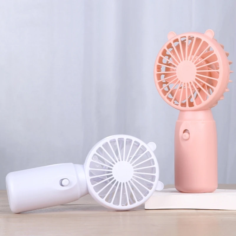 Wholesale Cute Mini Battery Portable Handheld Fan New Design Small Air Cooling Desktop Fan Household Hotel Use Perfect Gift Idea