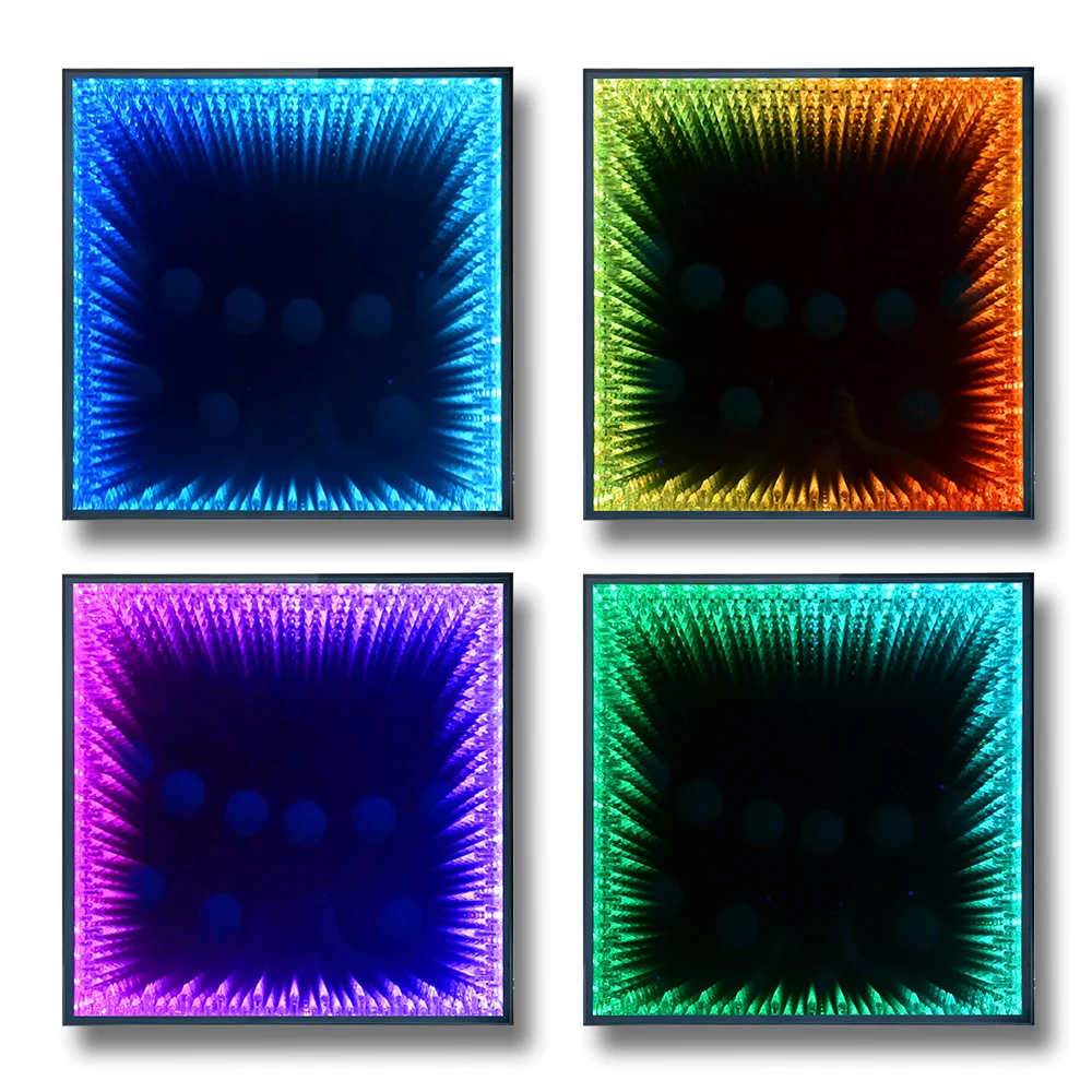 Xlighting 3D танцпол водонепроницаемый RGB 3-в-1 Свадебные сценические огни DMX управляемые беспроводные закаленные зеркальные стеклянные панели
