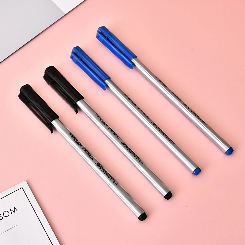 1.0mm Oily Ink Ballpoint Pen Black Blue Red Stationery Pen Factory Promotional Wholesale Office Supplies Box Packing